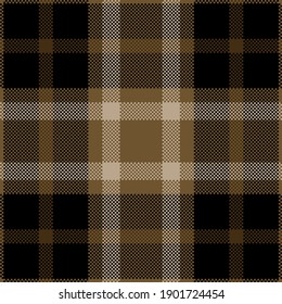 Pixel background vector design. Modern seamless pattern plaid. Square texture fabric. Tartan scottish textile. Beauty color madras ornament.