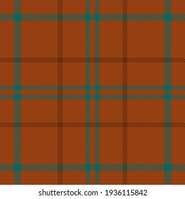 Pixel background vector design. Modern seamless pattern plaid. Square texture fabric. Tartan scottish textile. Beauty color madras ornament.