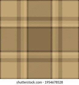 Pixel background vector design. Modern seamless pattern plaid. Square texture fabric. Tartan scottish textile. Beauty color madras ornament.