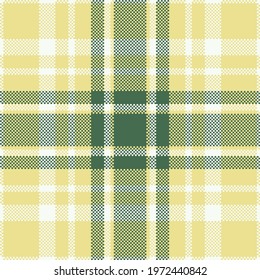 Pixel background vector design. Modern seamless pattern plaid. Square texture fabric. Tartan scottish textile. Beauty color madras ornament.