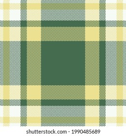 Pixel background vector design. Modern seamless pattern plaid. Square texture fabric. Tartan scottish textile. Beauty color madras ornament.