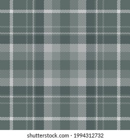 Pixel background vector design. Modern seamless pattern plaid. Square texture fabric. Tartan scottish textile. Beauty color madras ornament.