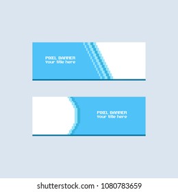 Pixel banner.web template.EPS10