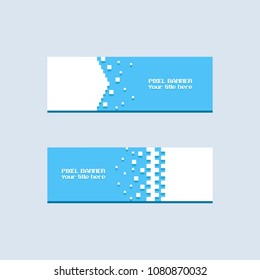 Pixel banner.8bit art.