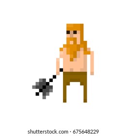 Pixel barbarian for games and applications