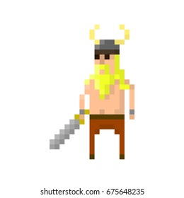 Pixel barbarian for games and applications