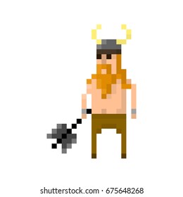 Pixel barbarian for games and applications