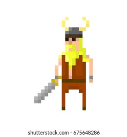 Pixel barbarian for games and applications