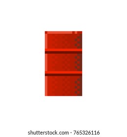 Pixel barrel of fuel for games and web sites