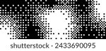 Pixel bitmap texture pattern. Geometric pixel pattern. Abstract bitmap retro design. Vector illustration