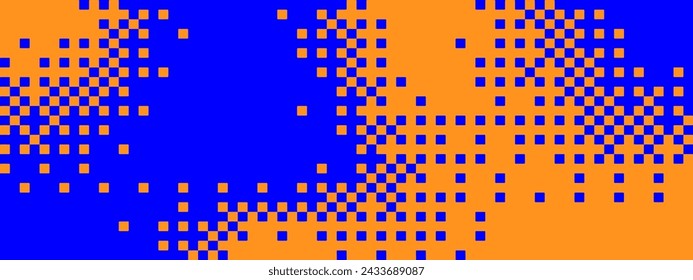 Pixel bitmap texture pattern. Geometric pixel pattern. Abstract bitmap retro design. Vector illustration