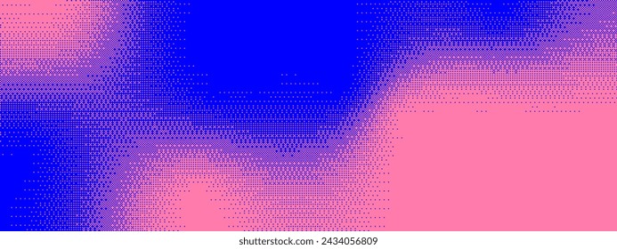 Pixel bitmap texture pattern. Geometric pixel pattern. Abstract bitmap retro design. Vector illustration