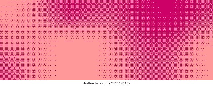 Pixel bitmap texture pattern. Geometric pixel pattern. Abstract bitmap retro design. Vector illustration