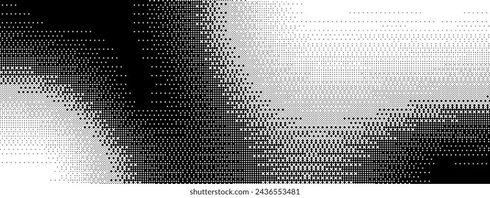 Pixel bitmap texture pattern. Geometric pixel pattern. Abstract bitmap retro design. Vector illustration