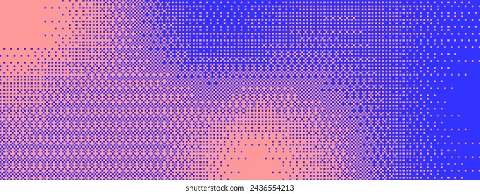 Patrón de textura de mapa de bits de píxeles. Patrón de píxeles geométricos. Diseño retro de mapa de bits abstracto. Ilustración de vector