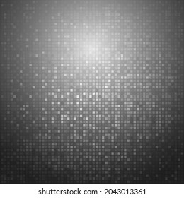 Pixel black background, textured dark mosaic, vector illustration 10eps.