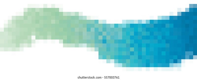 Pixel blue Background for card or poster - isolated vector illustration
