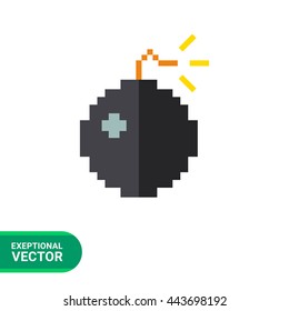 Pixel Bomb Icon