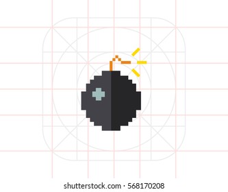 Pixel Bomb Icon