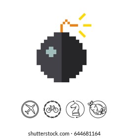 Pixel Bomb Icon