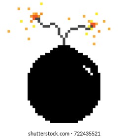 Pixel bomb icon