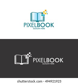 Pixel Book Logo Vector Stock Vector (Royalty Free) 494921923 | Shutterstock