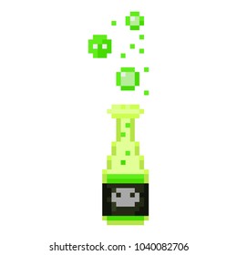 Pixel bottle of poison for games and websites