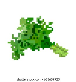 Pixel bundle of potherbs for mobile games and applications