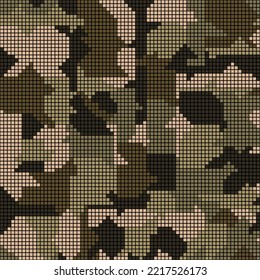 Imagen de camuflaje de Pixel. Patrón vectorial sin cable.