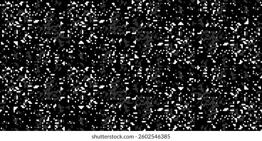 Pixel camouflage pattern. Dark military pattern for army. Seamless pattern for textiles
