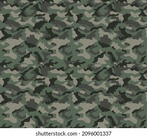 Pixel camouflage pattern, military uniform, vector endless background. Ornament