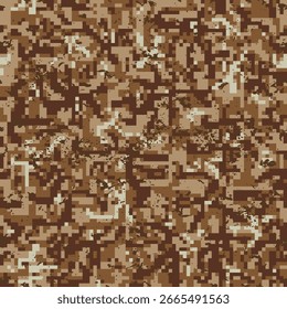 Pixel camouflage seamless pattern army  military grunge