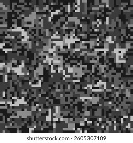 Pixel Camouflage Seamless Pattern. Urban Digital Camo