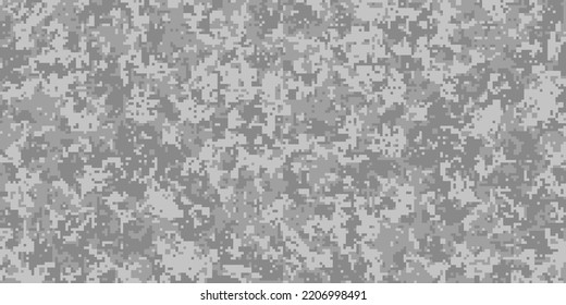 Pixel camouflage for a soldier army uniform. Modern camo fabric design. Digital military style vector background.