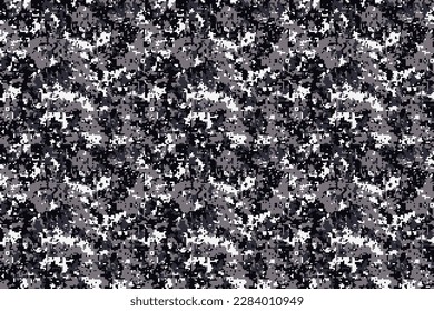 Pixel camouflage for a soldier army uniform. Modern camo fabric design. Digital military style vector background.