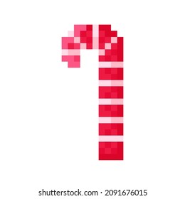Pixel candies for games. Candy pixel art. Merry Christmas.