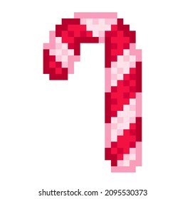 Pixel candies for games. Candy pixel art. Merry Christmas.