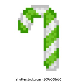 Pixel candies for games. Candy pixel art. Merry Christmas.