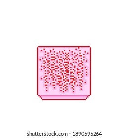 Pixel candies for games icons high detailed vector. Candy pixel art. Merry Christmas.