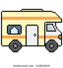 Pixel Caravan Pixel Art Caravan Item Stock Vector (Royalty Free ...