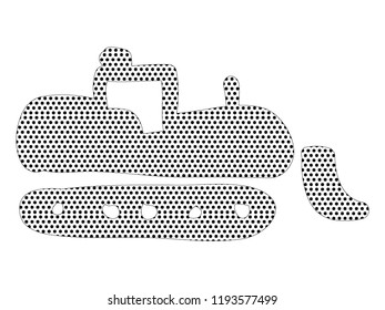 Pixel Cartoon Picture Bulldozer Stock Vector (Royalty Free) 1193577499