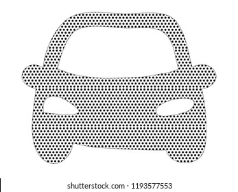 Pixel cartoon picture of a Car