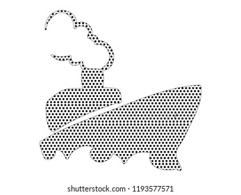 Pixel cartoon picture of a Ship