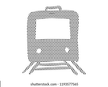 Pixel cartoon picture of a Train