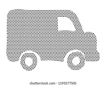 Pixel cartoon picture of a Van