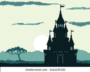 Castle Pixel Images Stock Photos Vectors Shutterstock