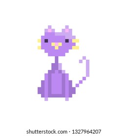 Pixel cat character for games and websites