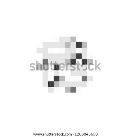 Pixel censored sign. Black censor bar concept. Censorship rectangle. Vector illustration