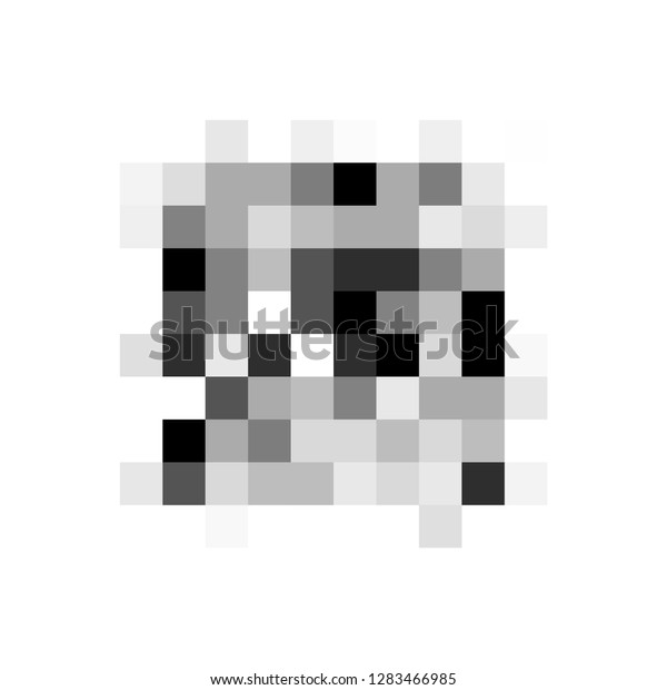 Pixel Censored Sign Black Censor Bar Stock Vector Royalty Free