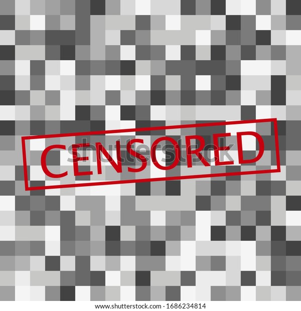ピクセルの検閲符号 ブラックセンサーバーのコンセプト 検閲済みの記号 ベクターイラスト のベクター画像素材 ロイヤリティフリー
